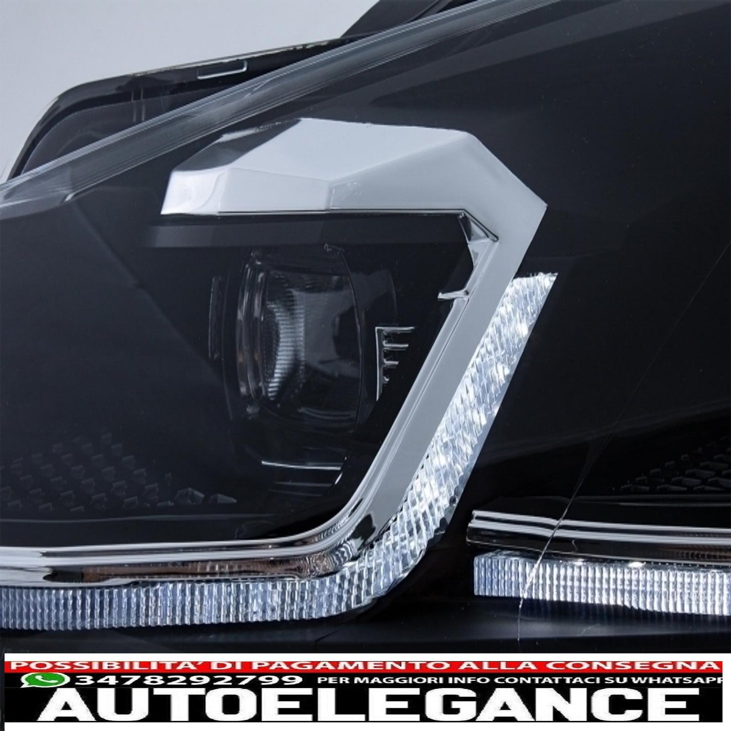 complete body kit suitable for vw golf vi 6 mk6 (2008-2013) r20 design with led headlights and rear lights dynamic cornering light + full exhaust system 
