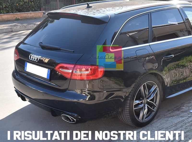 SPOILER TETTO ADATTO PER AUDI A4 B8 RS4 2007-2016 LOOK NERO LUCIDO