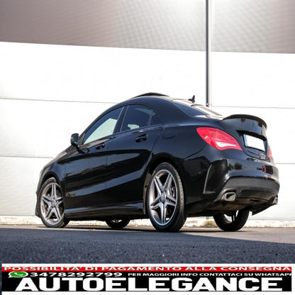 Trunk lid spoiler suitable for mercedes cla c117 w117 (2013-2018) matt black 