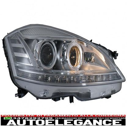 led headlights suitable for mercedes s class w221 (2005-2009) restyling look with sequential dynamic cornering lights