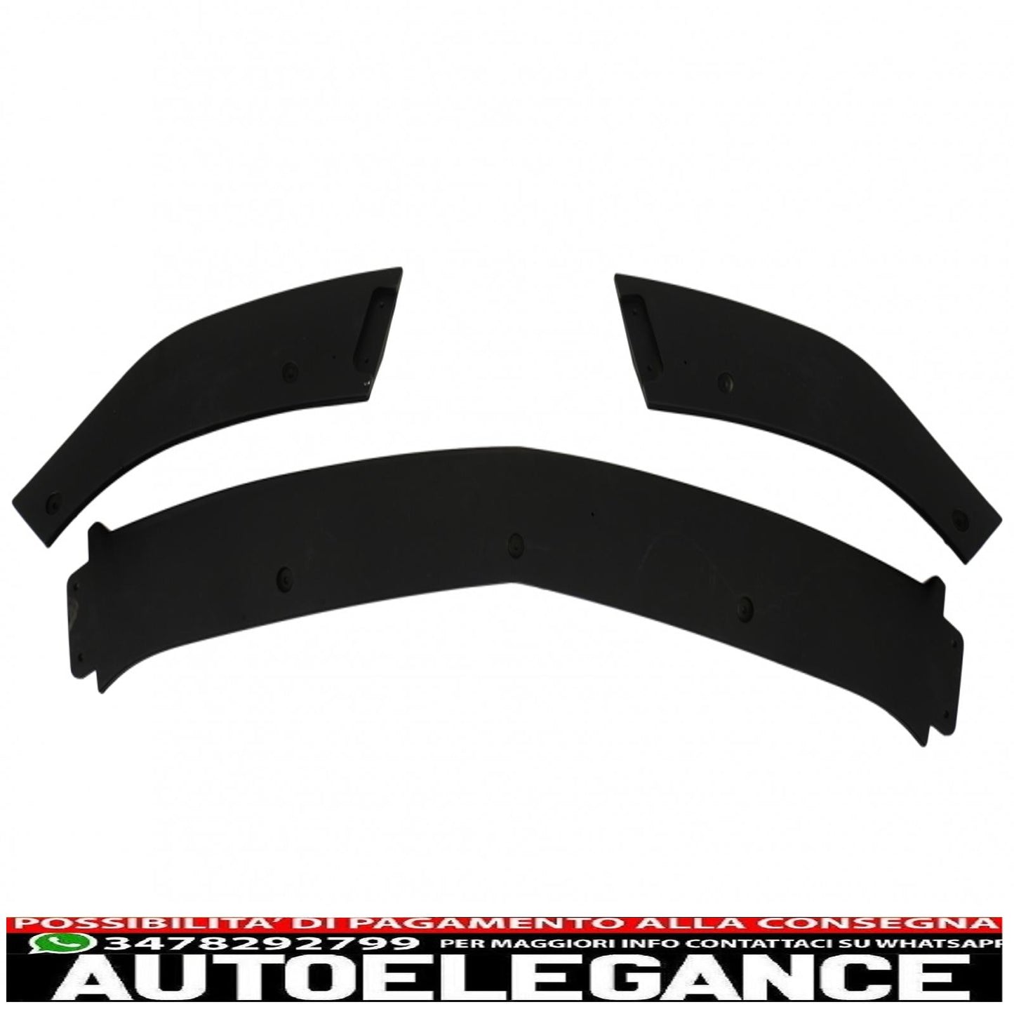 Front bumper spoiler lip suitable for mercedes cla45 c117 x117 (2013-2016) glossy black 