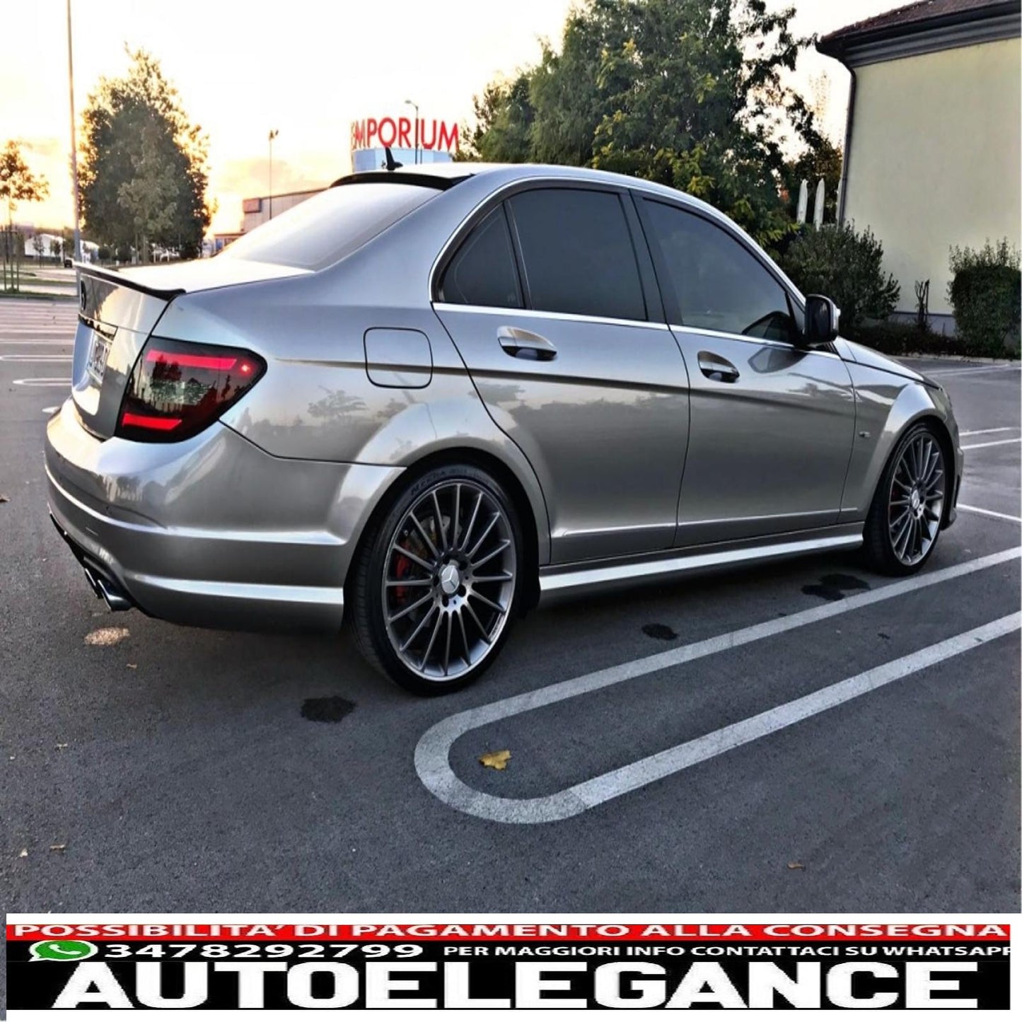 Exhaust muffler tips suitable for mercedes c class e class cls sl slk e63 c63 design 
