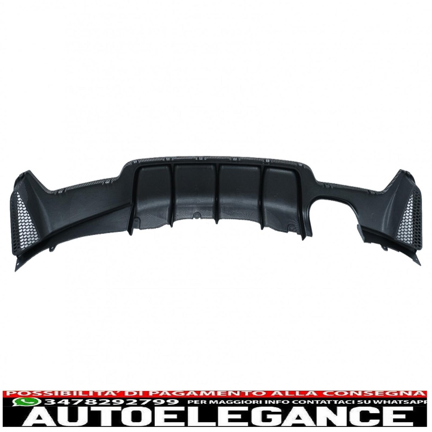 Rear bumper diffuser suitable for bmw 4 series f32 f33 f36 (2013-2019) coupe cabrio m performance design carbon film covering left double outlet