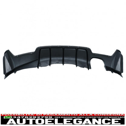 Rear bumper diffuser suitable for bmw 4 series f32 f33 f36 (2013-2019) coupe cabrio m performance design carbon film covering left double outlet