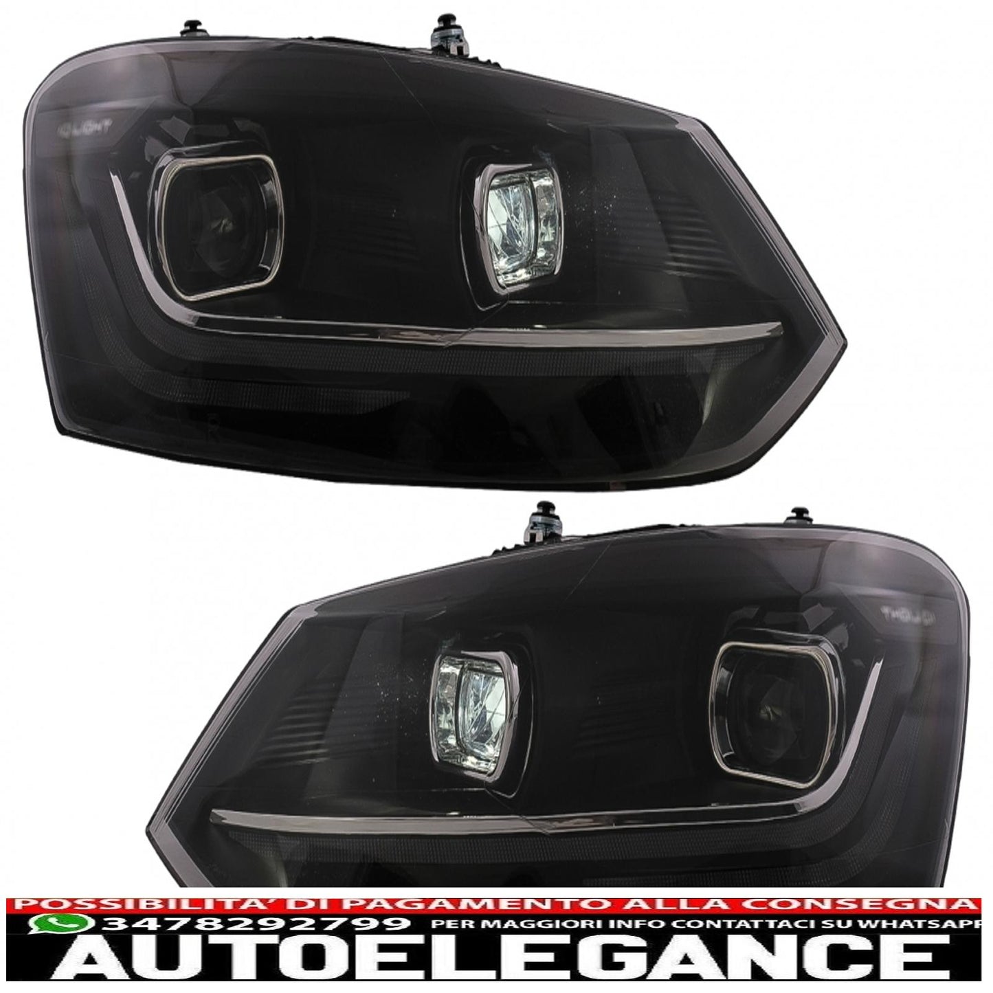 fari a led adatti per vw polo mk5 6r 6c (2010-2017) luce di svolta sequenziale dinamica