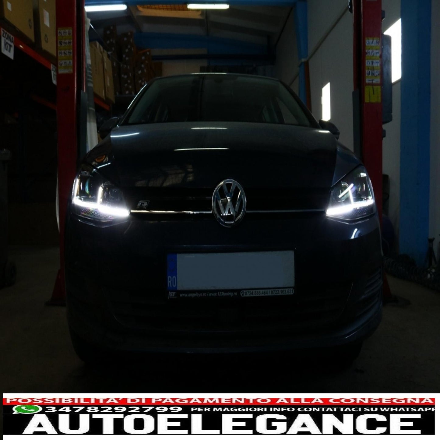 right hand drive led headlights suitable for vw golf 7 vii (2012-2017) facelift g7.5 r line look dynamic sequential cornering lights