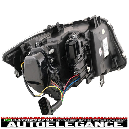 3D U-LED Xenon Headlights for BMW 3 E90 Limousine E91 Touring 03.2005-08.2008 LHD Black 