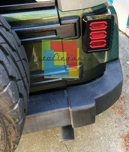 COPPIA FARI POSTERIORI FULL LED FUME ADATTI PER JEEP WRANGLER JK 2007-2016 AUTOELEGANCERICAMBI