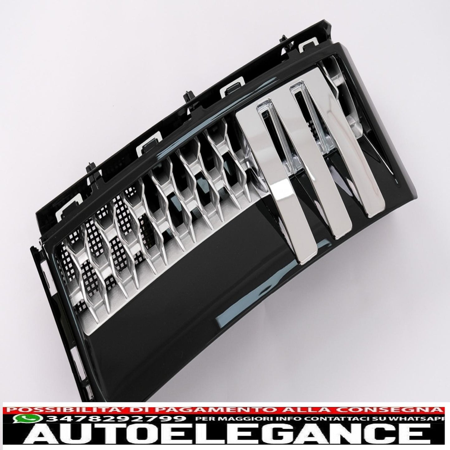 central grille and side vents group suitable for land rover vogue l322 iii (2010-2012) autobiography look black edition