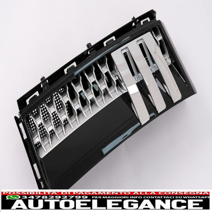 central grille and side vents group suitable for land rover vogue l322 iii (2010-2012) autobiography look black edition