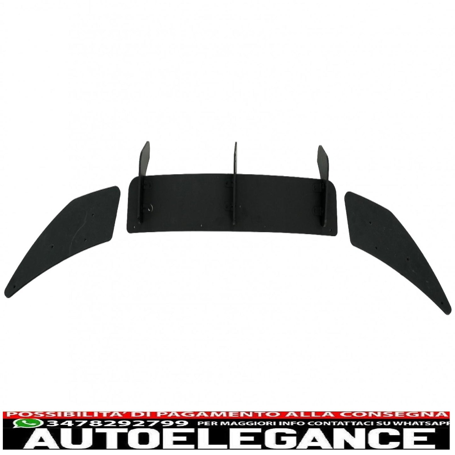 estensione paraurti posteriore per diffusore e splitter laterali adatta per vw golf 7 vii r (2013-2016)