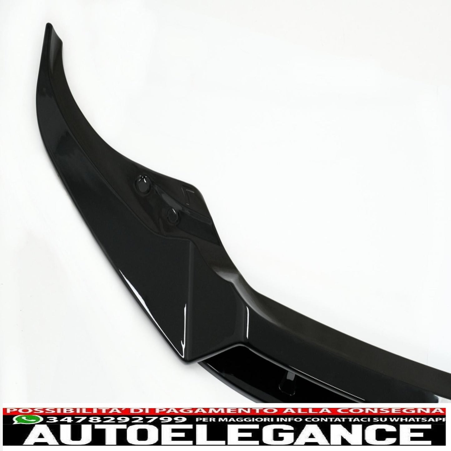 Front Bumper Spoiler Lip Fit For BMW X7 G07 LCI M Sport (2020-up) Piano Black 