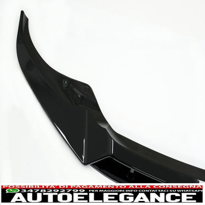 Front Bumper Spoiler Lip Fit For BMW X7 G07 LCI M Sport (2020-up) Piano Black 