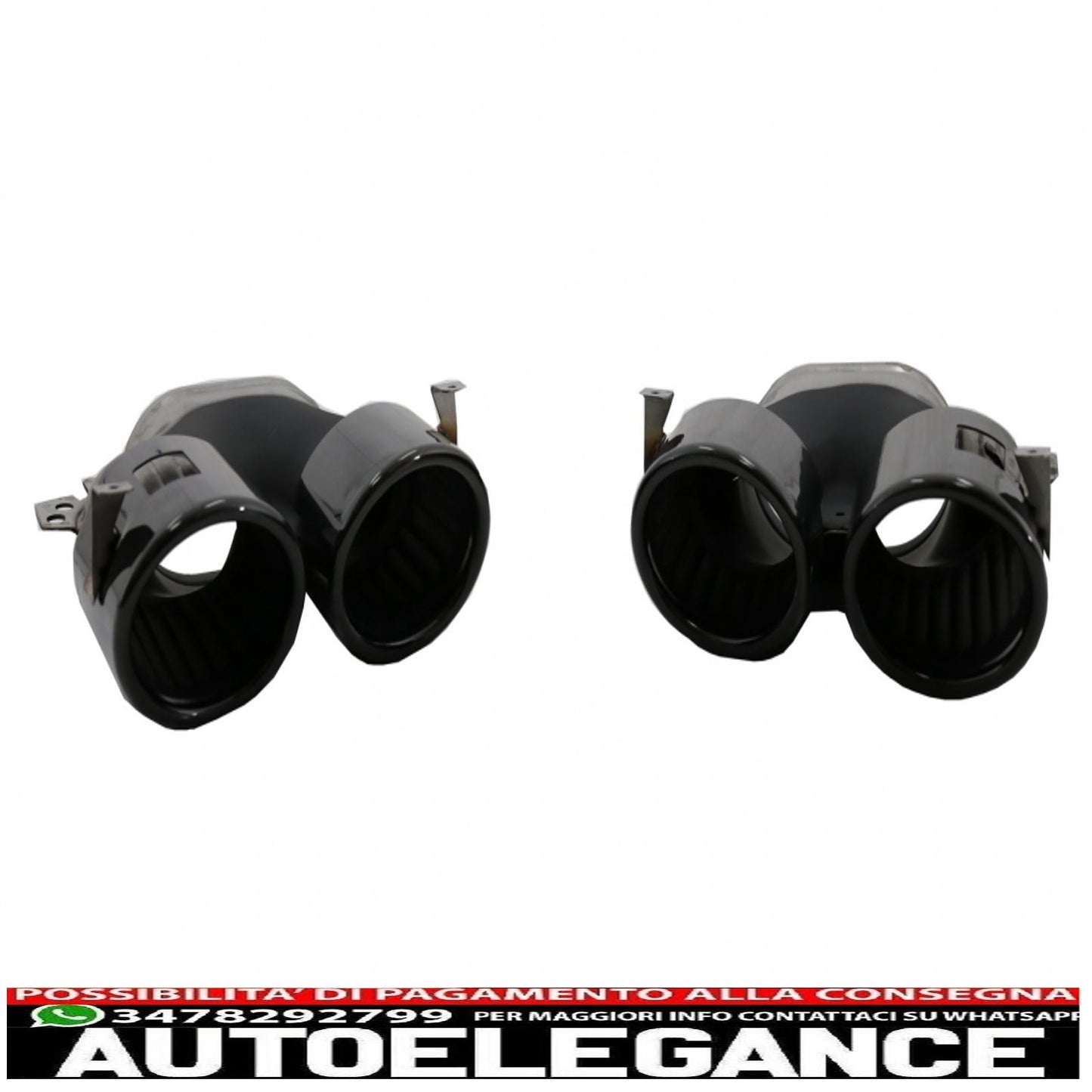 rear diffuser with front side air intakes and side fins suitable for mercedes a-class v177 sedan (2018-up) black exhaust 