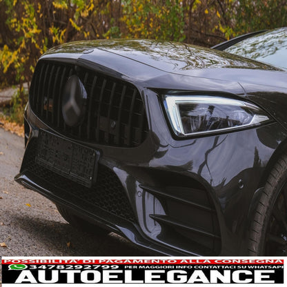 center grille suitable for mercedes cls class c257 (2018-up) gtr design piano black