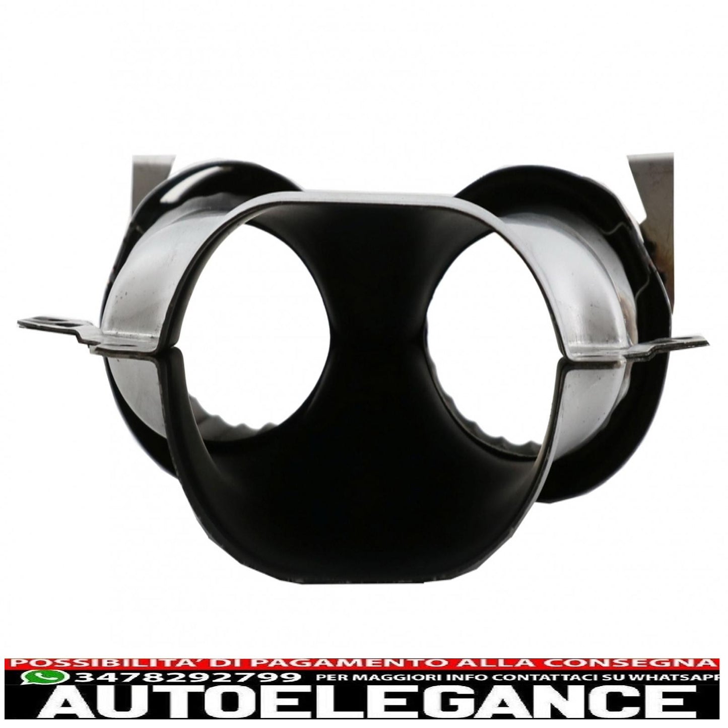 Rear bumper valance diffuser suitable for Mercedes A-Class W177 hatchback (2018-up) chrome exhaust tips