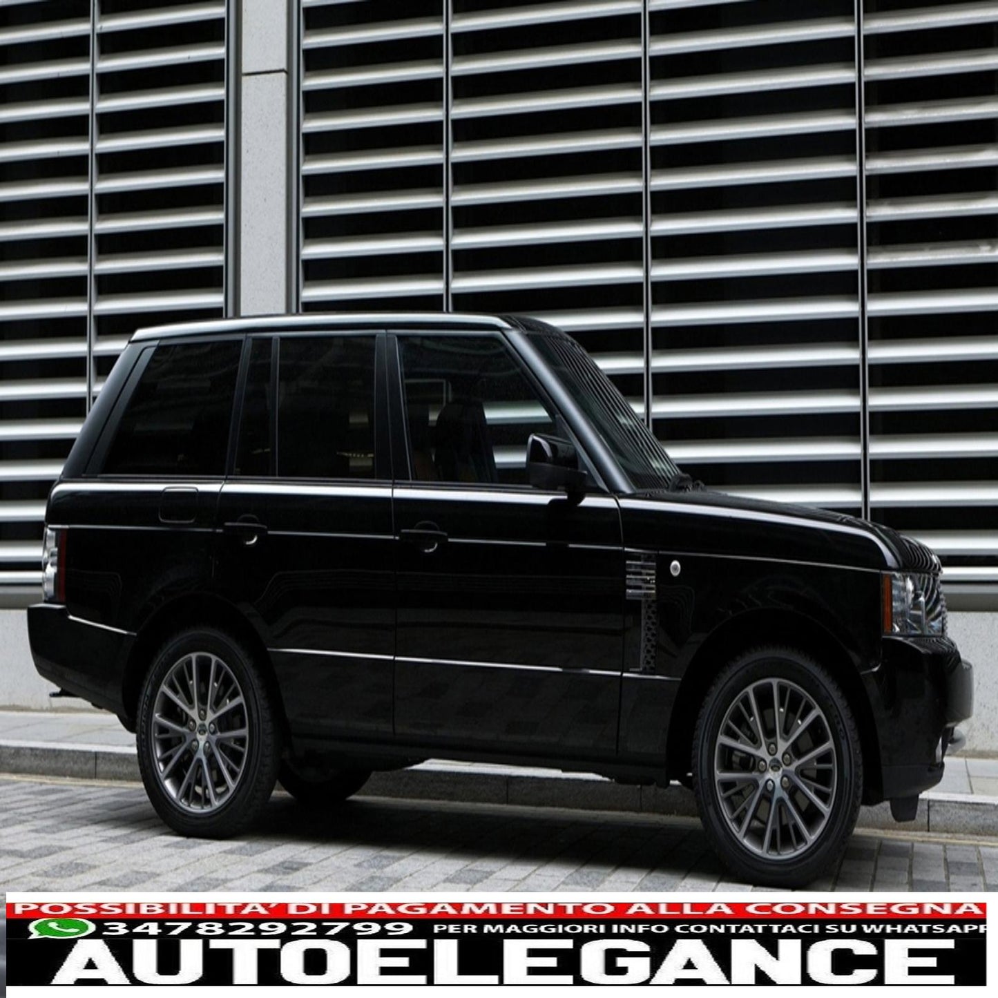 Side vent grilles for range rover vogue iii l322 (2002-2012) black dark grey new design autobiography edition 