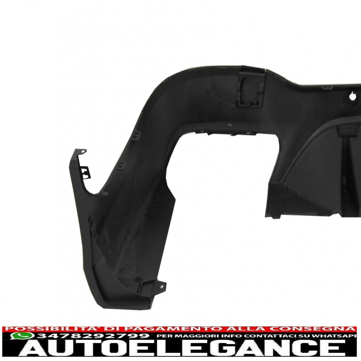 diffusore posteriore adatto per mercedes glc x253 suv (2015-07.2019) glc63 terminali di scarico