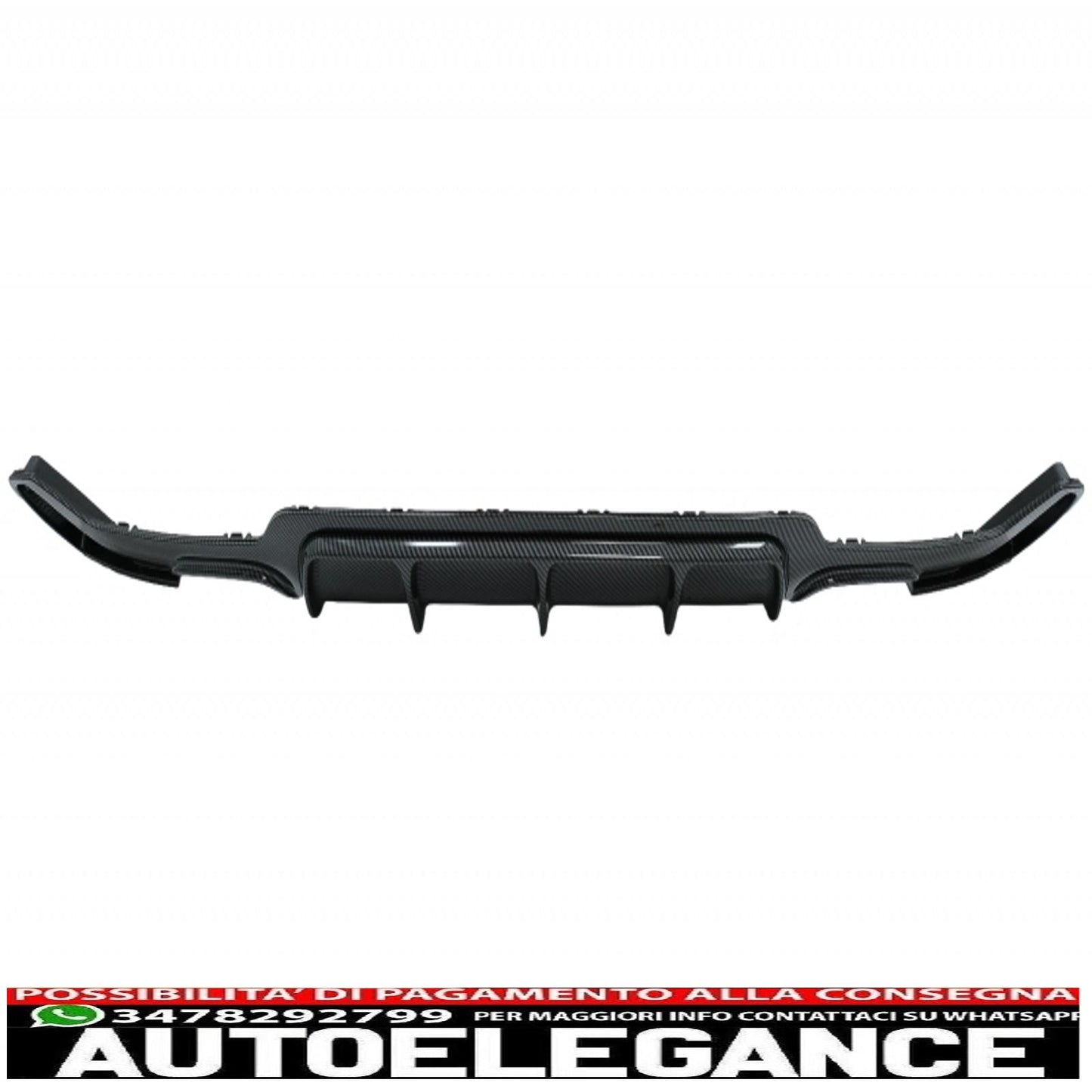 spoiler anteriore con diffusore adatto per bmw serie 4 f32 coupe f33 cabrio f36 grand coupe (2013-03.2019) rivestimento in pellicola di carbonio con design m-performance