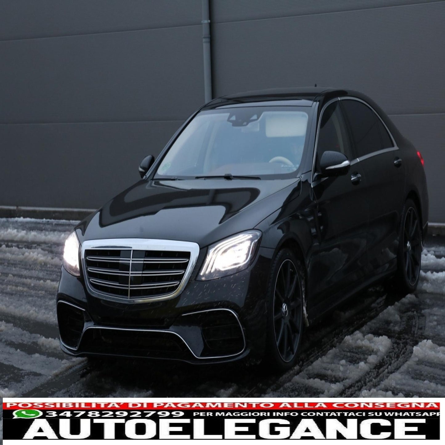 griglia anteriore adatta per mercedes classe s w222 (2014-08.2020) s63 s65 design cromato