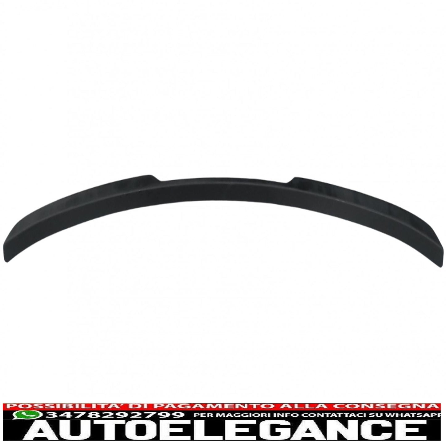 trunk spoiler suitable for audi q8 suv (2018-up) sport design piano black