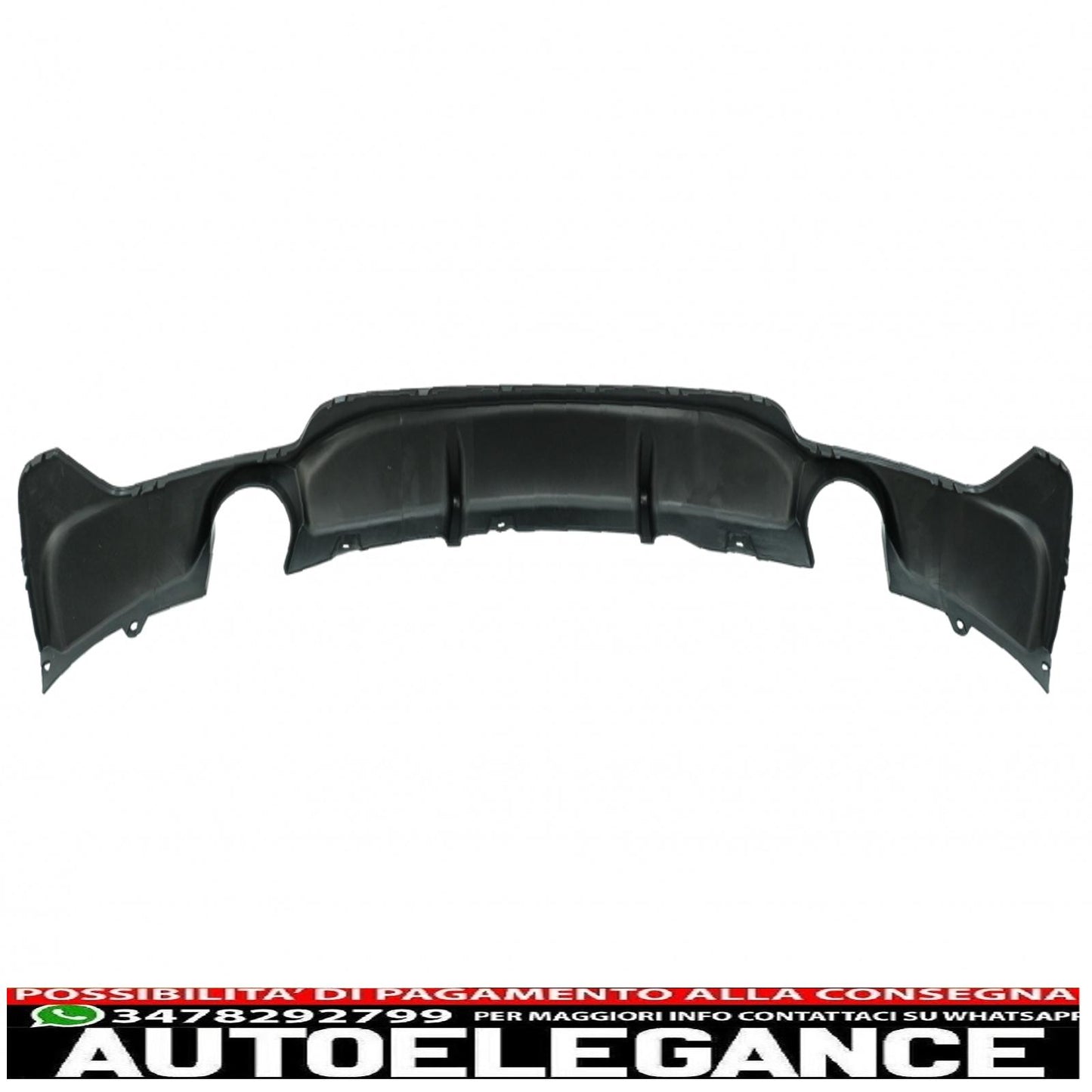 Rear Bumper Diffuser Suitable For BMW F32 F33 F36 (2013-) Coupe Cabrio 4 Series M Performance Design Double Single Outlet Piano Black