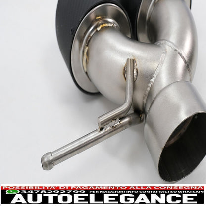 terminali di scarico in fibra di carbonio adatti per land rover range rover e suv finitura opaca ingresso 8 cm