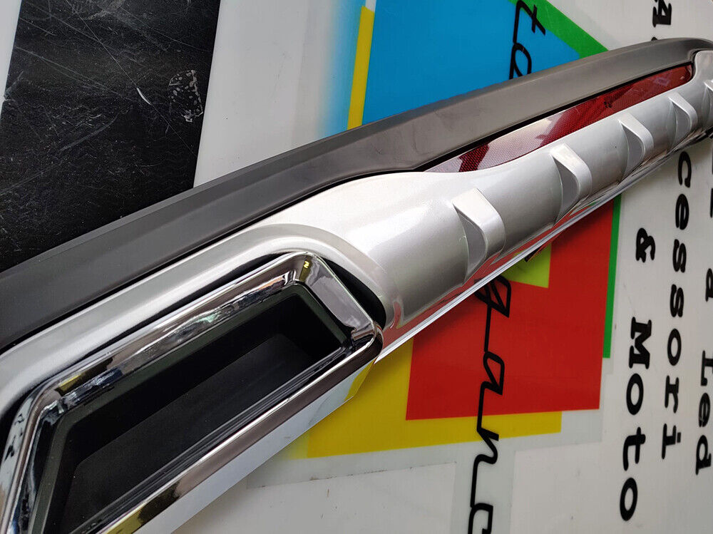 SOTTO PARAURTI POSTERIORE RENAULT MEGANE 4 DIFFUSORE TERMINALI LOOK RS ABS ..-