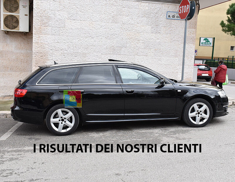 AUDI A6 4F C6 2004-2011 MINIGONNE LATERALI SOTTO PORTA LOOK S-LINE S6 IT AUTOELEGANCERICAMBI