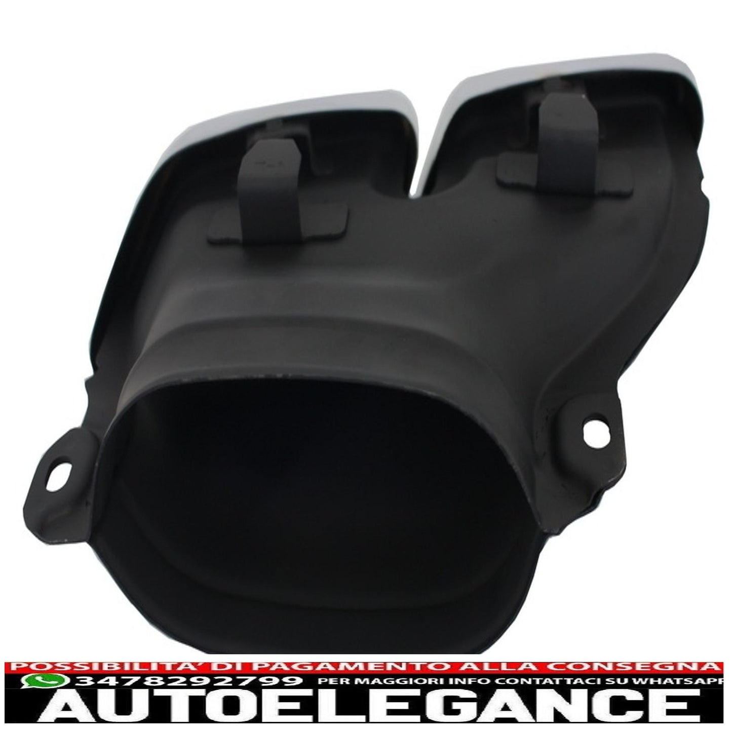 pacchetto diffusore posteriore con terminali di scarico adatto per mercedes classe c w205 s205 standard (2014-2018) design c63
