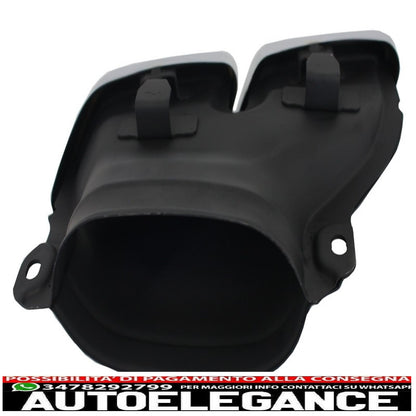 pacchetto diffusore posteriore con terminali di scarico adatto per mercedes classe c w205 s205 standard (2014-2018) design c63