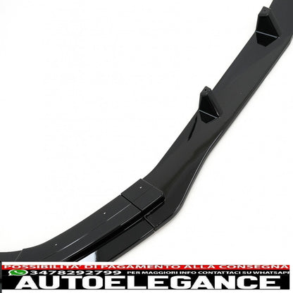 Estensione del labbro dello spoiler del paraurti anteriore adatta per mercedes classe e w212 s212 facelift sport line (2013-2016) nero pianoforte