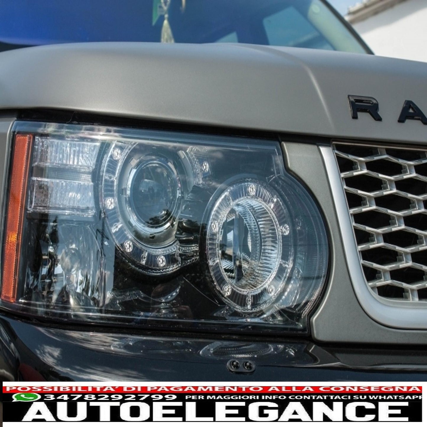 LED headlights suitable for the restyling design of the Range Rover Sport L320 (2009-2013). 