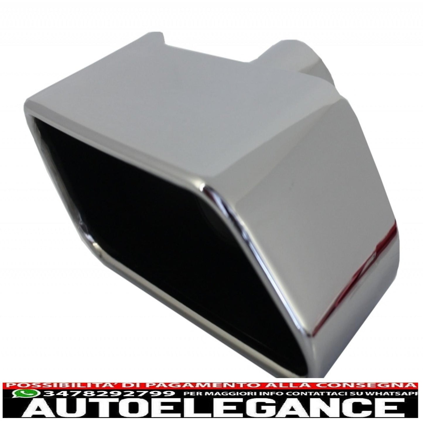 diffusore d'aria a doppia uscita adatto per bmw serie 5 f10 f11 (2011-2017) con terminali di scarico m-performance design nero pianoforte