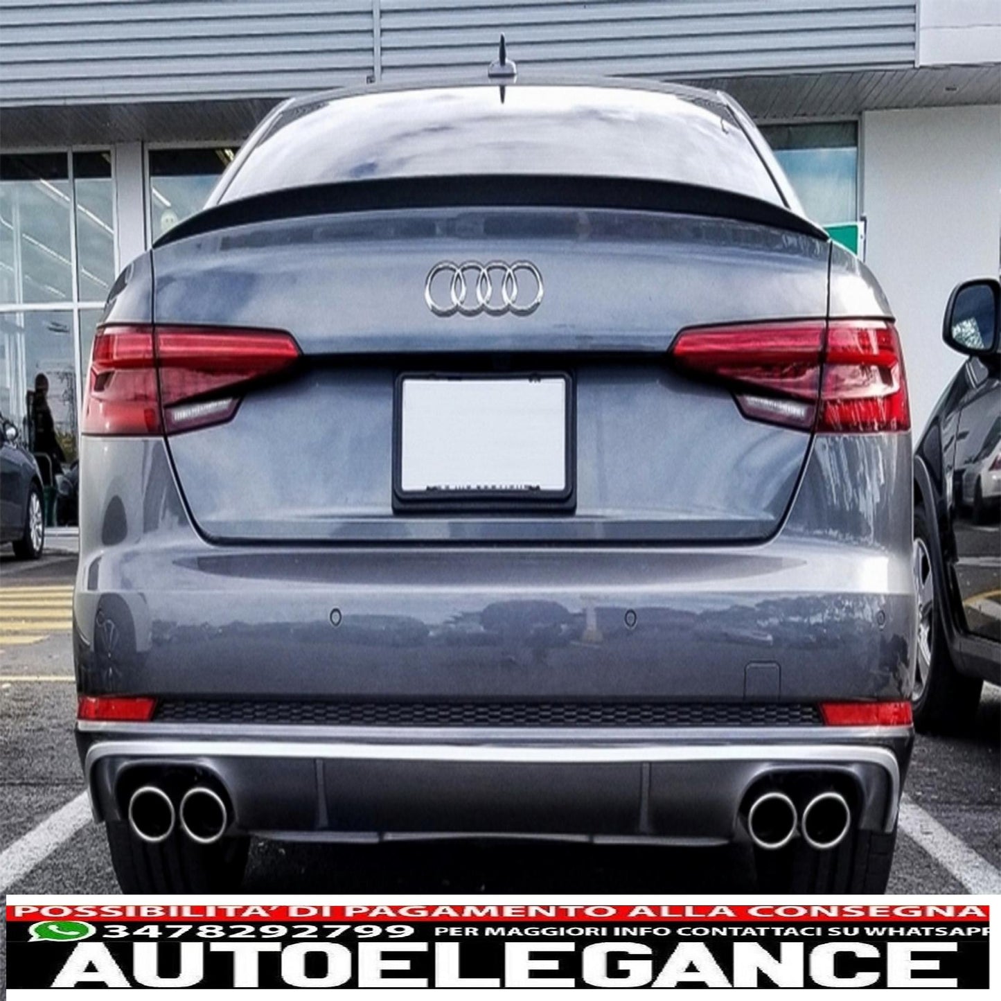 trunk spoiler suitable for audi a4 b9 sedan (2016-up)