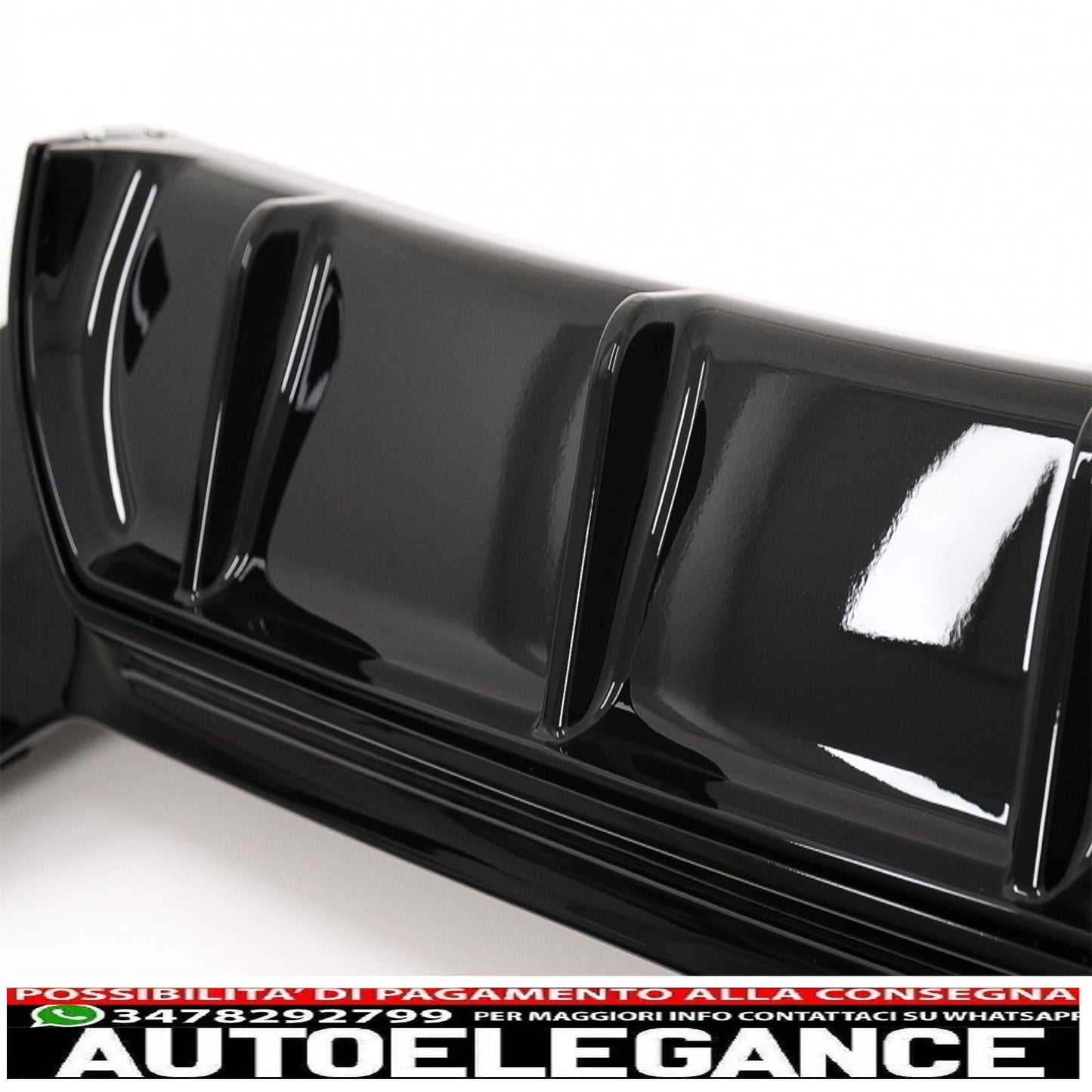 spoiler paraurti posteriore mantovana diffusore doppia doppia uscita adatto per bmw serie 1 f20 f21 lci (2015-2019) nero pianoforte