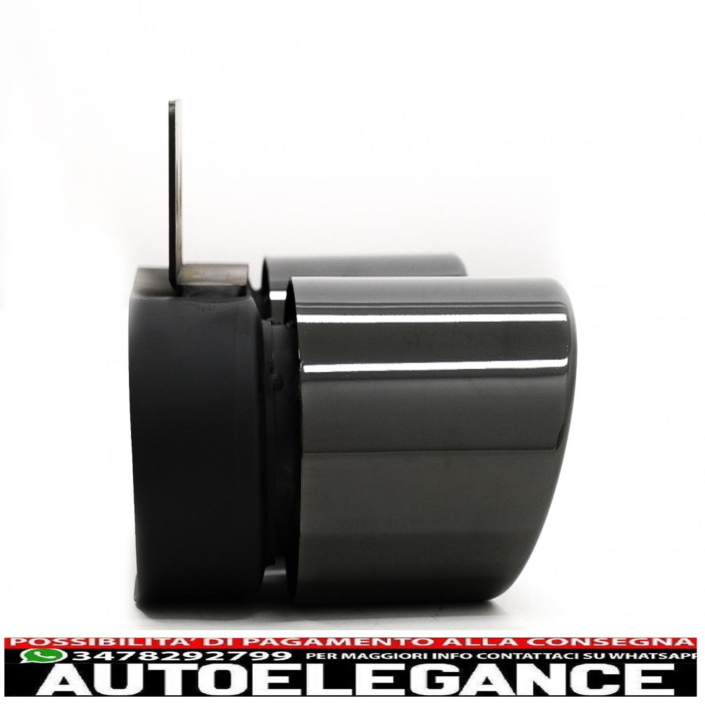 Punte marmitta di scarico adatte per bmw serie 5 f10 f11 (2011-2017) m5 lci design nero