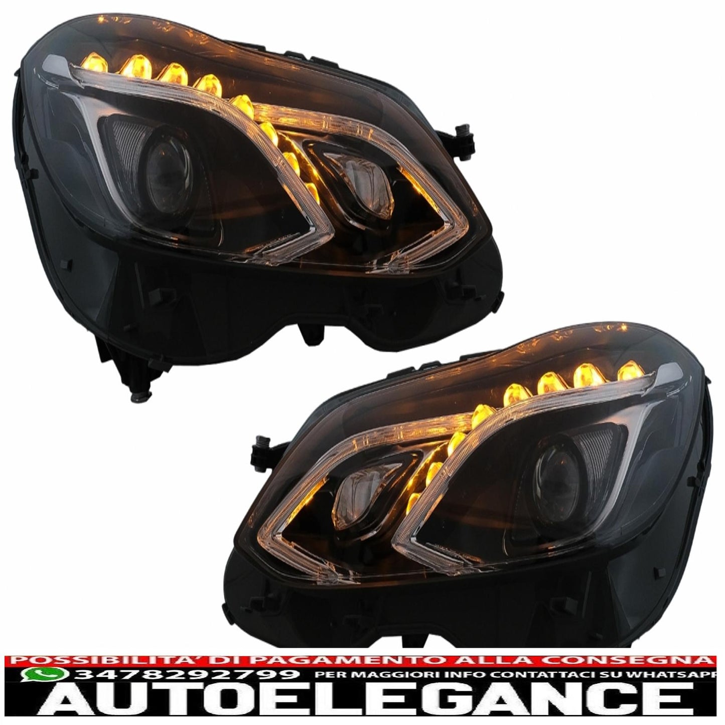 led headlights suitable for mercedes e class w212 (2009-2012) restyling design