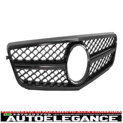 body kit suitable for mercedes c-class w204 facelift c63 t-modell s204 estate wagon estate with single frame front grille sport piano black 