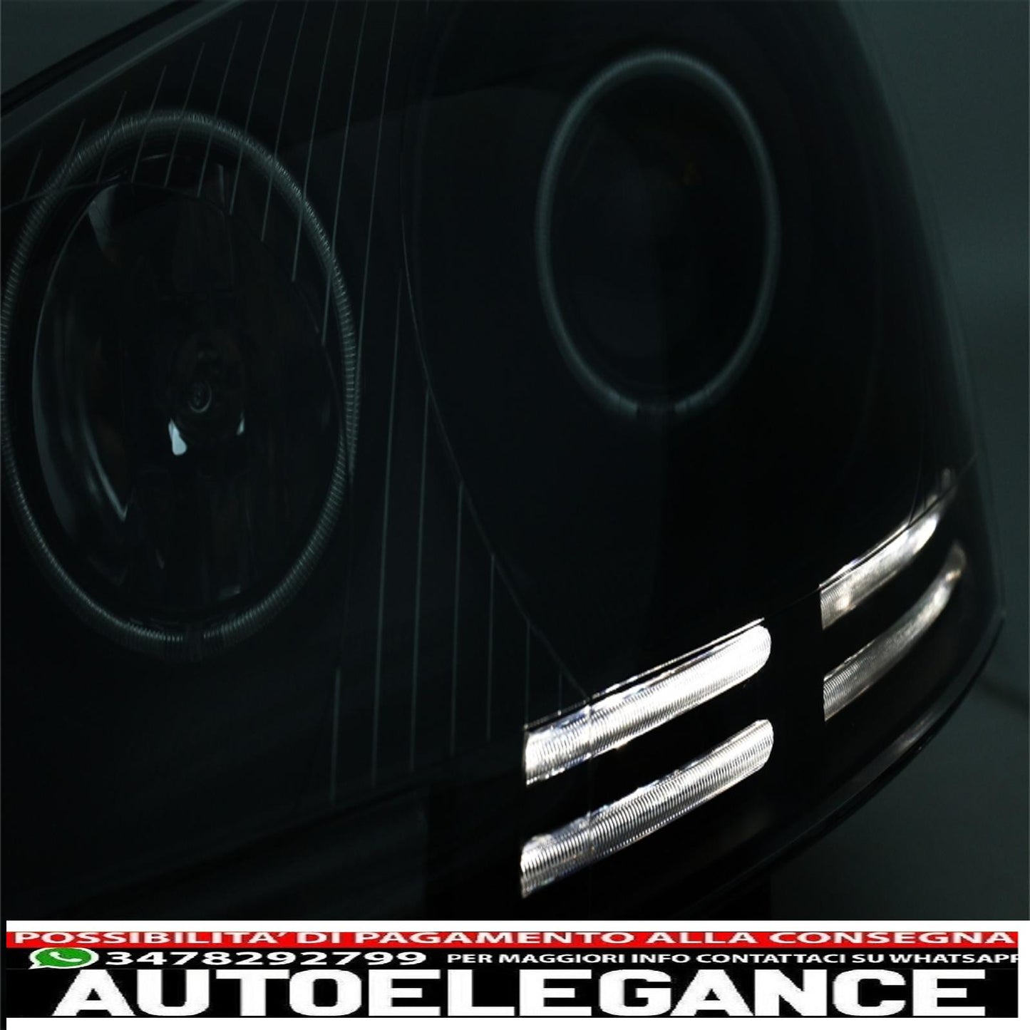 ccfl led headlights angel eye suitable for vw golf v 5 jetta 5 (2004-2009) black 