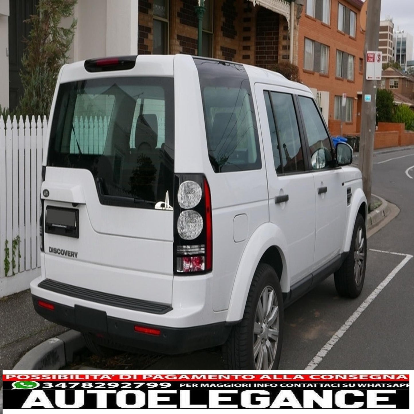 LED rear lights suitable for Land Rover Discovery III 3 and IV 4 (2004-2016) black conversion to restyling look