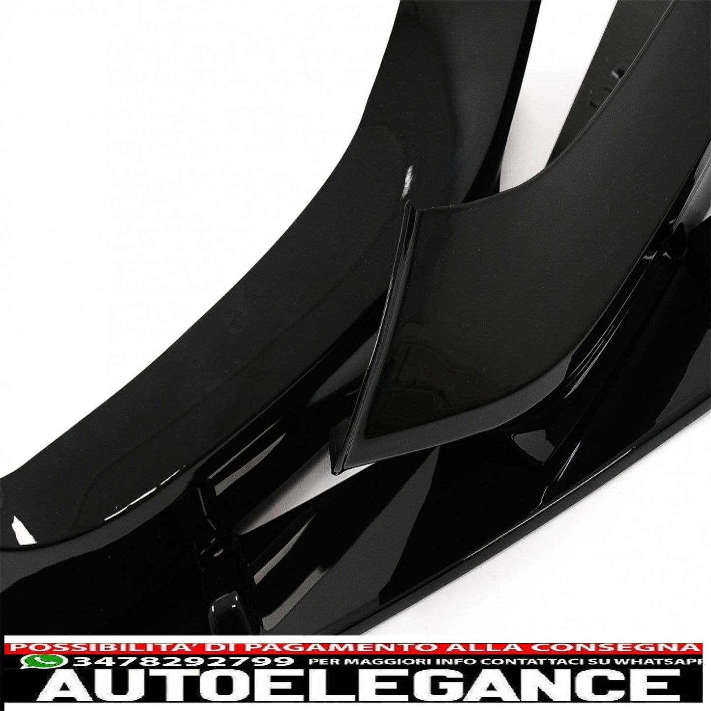 Front Bumper Spoiler Fit For BMW 1 Series F20 F21 LCI (2015-2019) Hatchback M Sport Piano Black 