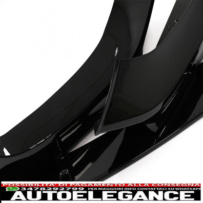 Front Bumper Spoiler Fit For BMW 1 Series F20 F21 LCI (2015-2019) Hatchback M Sport Piano Black 