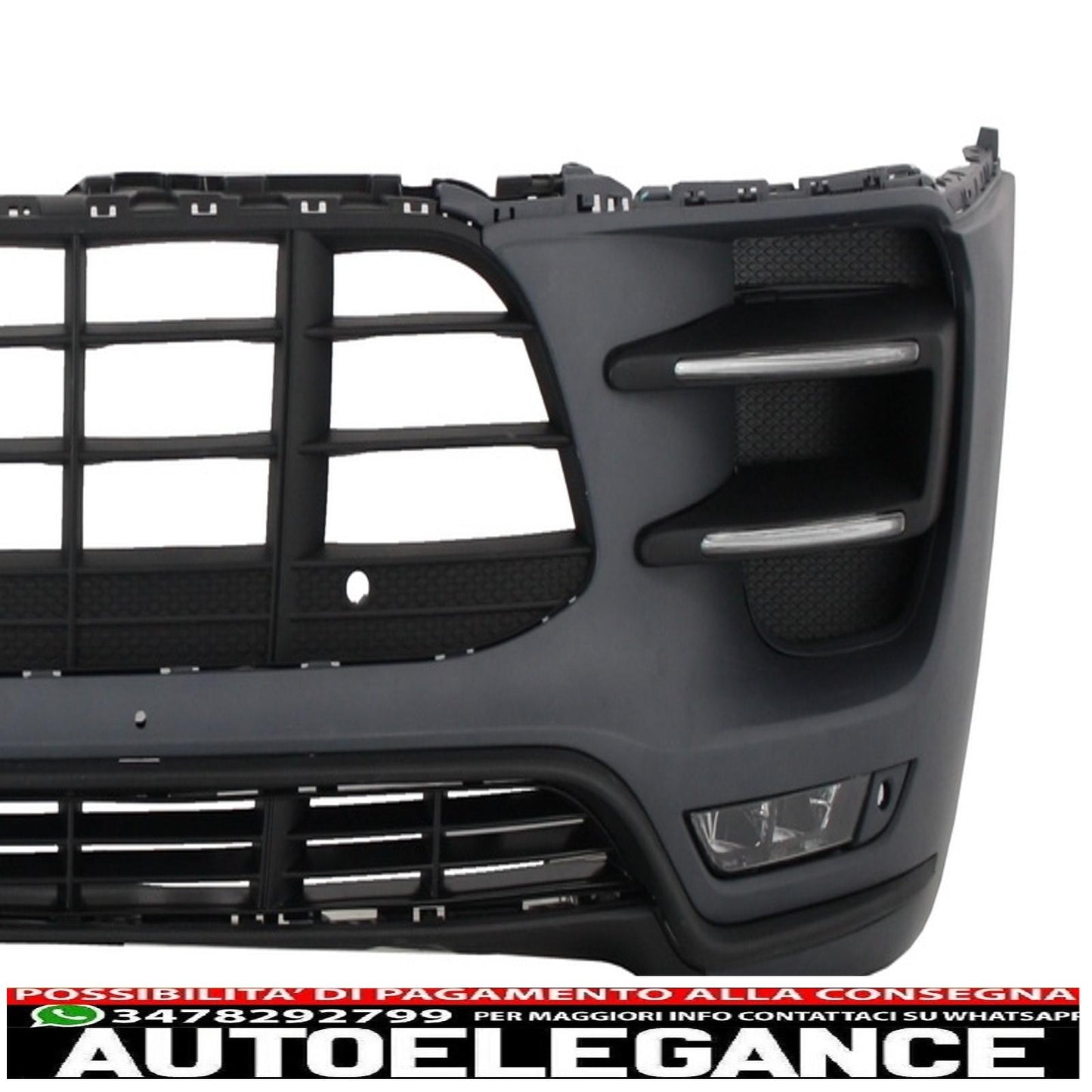 Front bumper suitable for porsche macan (2014-07.2018) turbo design 