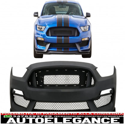 front bumper suitable for ford mustang mk6 vi sixth generation (2015-2017) gt350 design