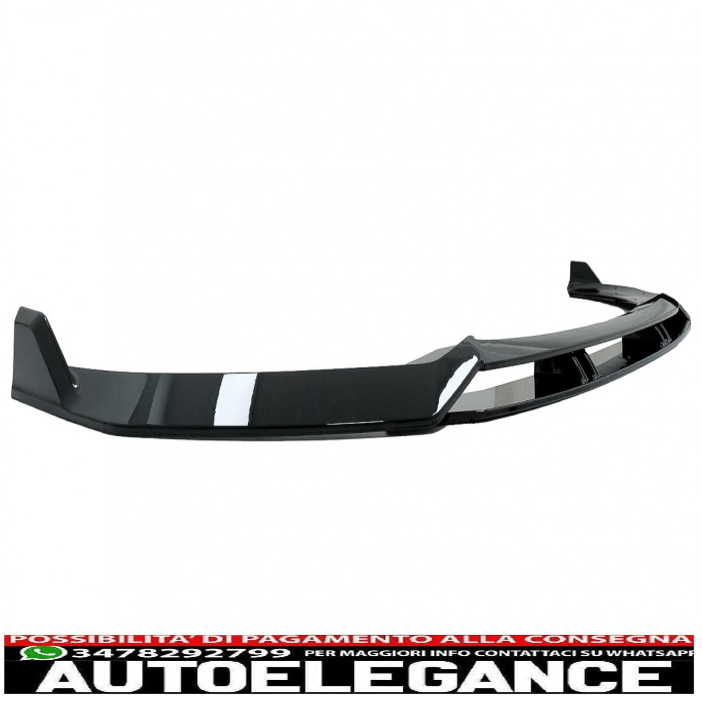 Additional spoiler for front bumper suitable for audi a3 8v restyling s-line (2017-up) piano black 