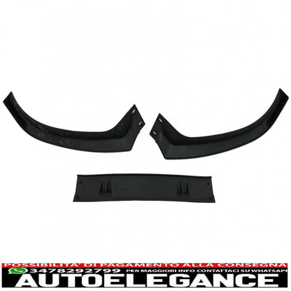additional spoiler for front bumper suitable for audi a4 b8.5 facelift (2012-2015) sedan avant piano black 