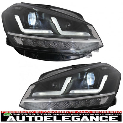 osram full led ledriving headlights suitable for vw golf 7.5 facelift (2017-2020) upgrade for halogens with dynamic sequential cornering lights 