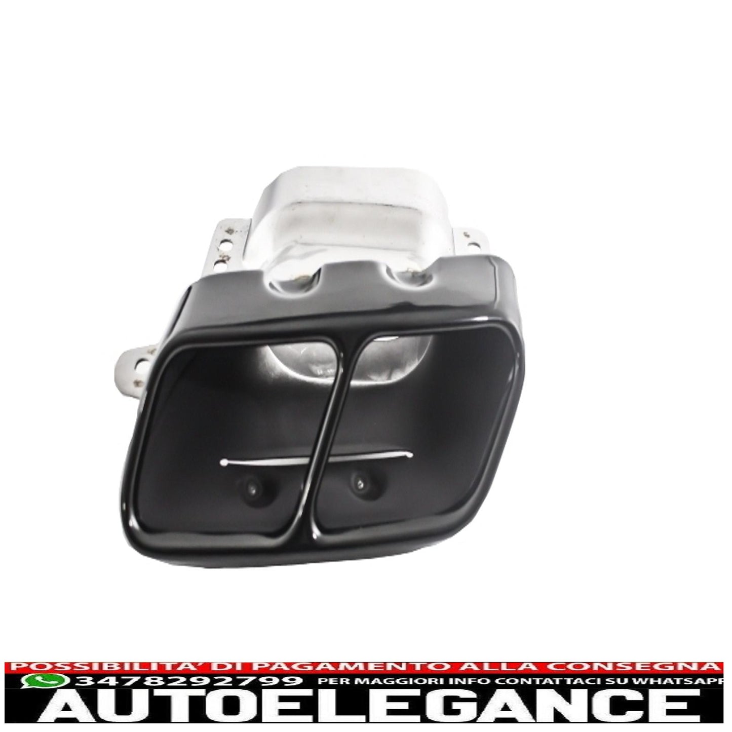 spoiler sul tetto adatto per mercedes w176 classe a (2012-up) con diffusore posteriore e terminali di scarico dal look sportivo