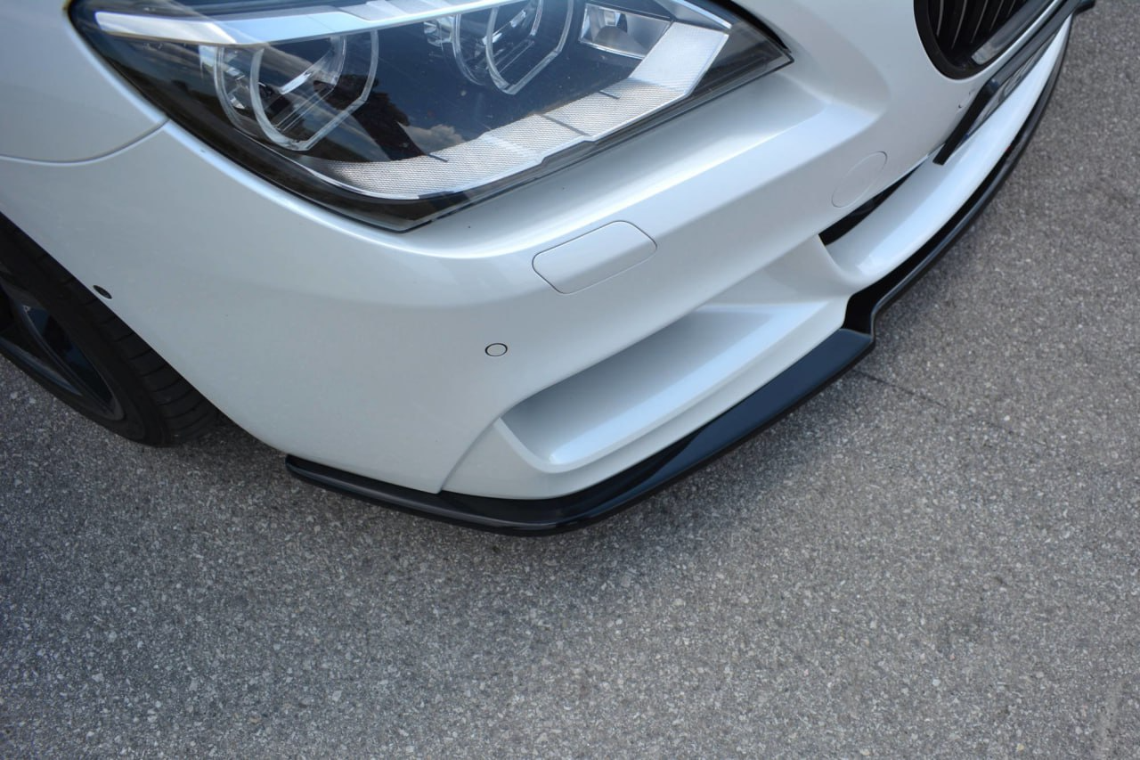 SPLITTER ADATTO PER BMW SERIE 6 F06 2013-2015 MSPORT LOOK NERO LUCIDO